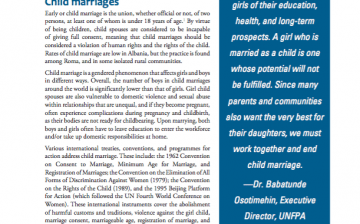 Child Marriage in Albania (Overview)
