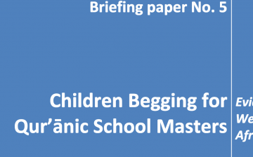 Children Begging for Qur’ānic School Masters