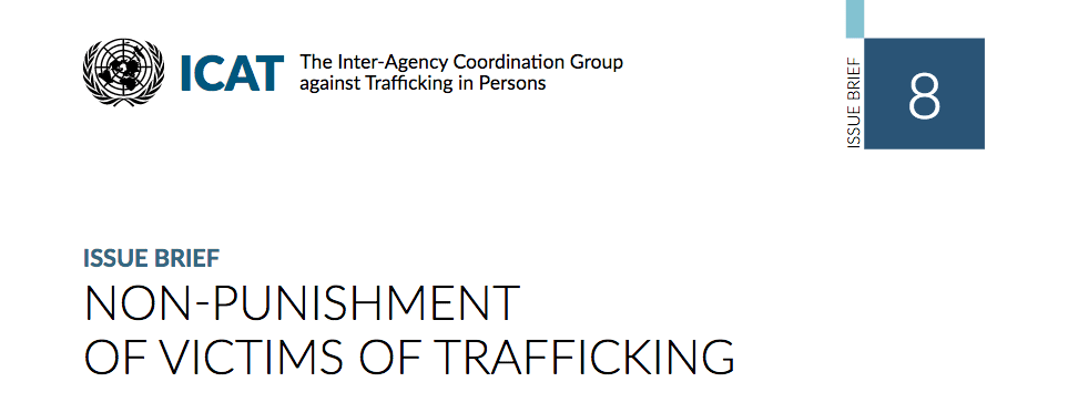 Non-Punishment of Victims of Trafficking