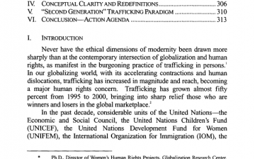 Human Rights and Existing Contradictions in Asia-Pacific Human Trafficking Politics and Discourse