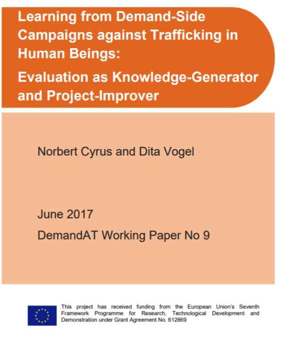 Learning from Demand-Side Campaigns against Trafficking in Human Beings: Evaluation as Knowledge-Generator and Project-Improver