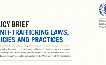 Policy brief on anti-trafficking laws, policies and practices