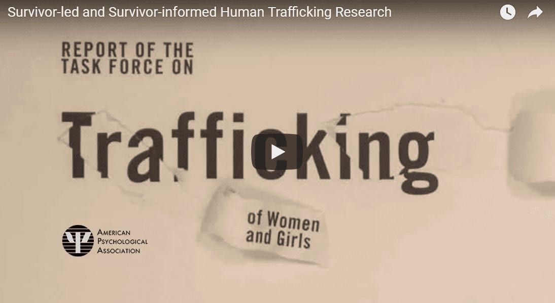 Survivor-led and Survivor-informed Human Trafficking Research (Webinar)