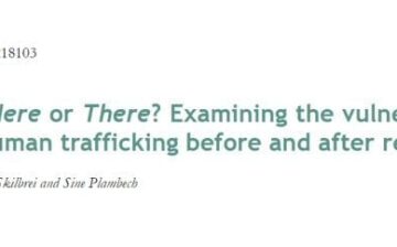 Vulnerable Here or There? Examining the vulnerability of victims of human trafficking before and after return