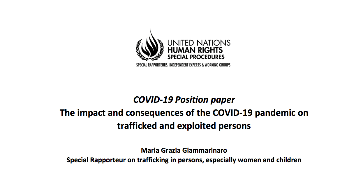 The Impact of COVID-19 on Trafficked Persons