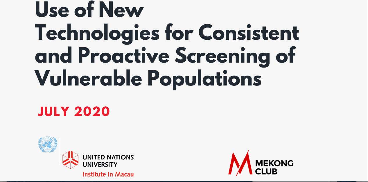 Use of New Technologies for Consistent and Proactive Screening of Vulnerable Populations