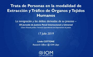 Trata de Personas en la modalidad de Extracción y Tráfico de Órganos y Tejidos Humanos