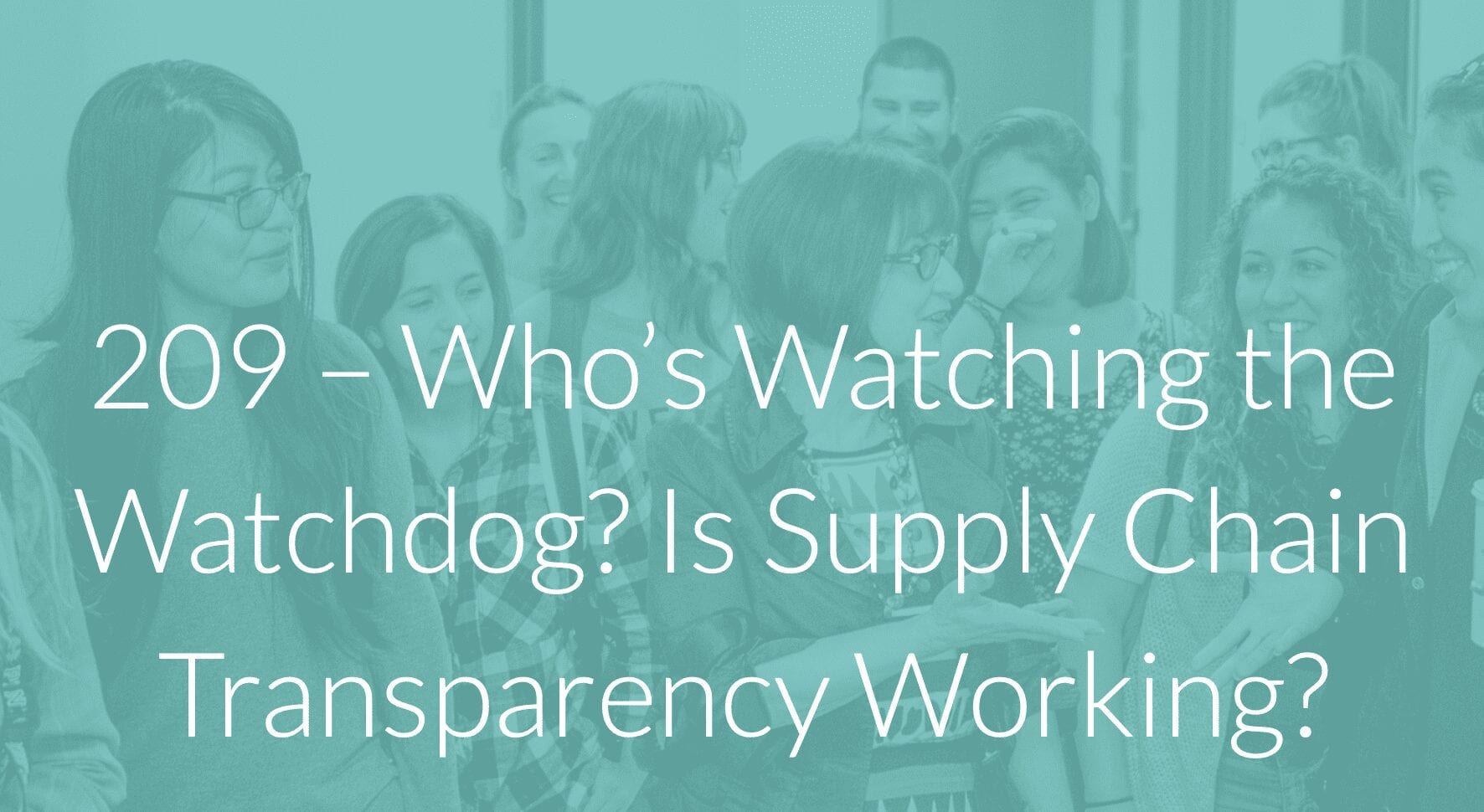 Podcast Episode: Who’s Watching the Watchdog? Is Supply Chain Transparency Working?