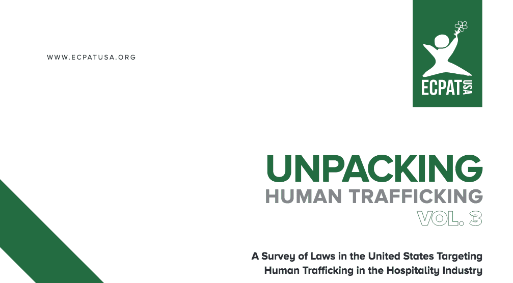 Updated Report On Human Trafficking Laws Concerning The Lodging Industry