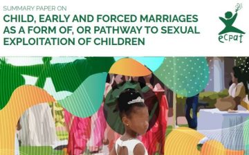 Child Marriage as a Form of, or Pathway to Sexual Exploitation of Children