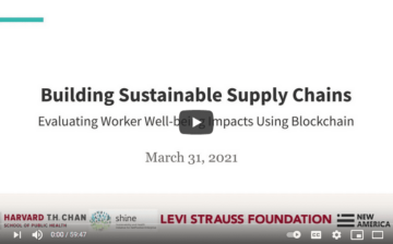 Evaluating Worker Well-being Impacts Using the Blockchain