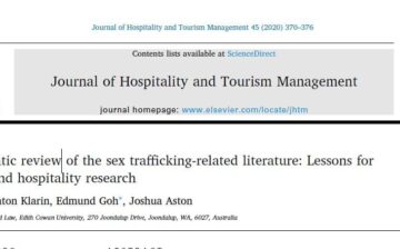 A systematic review of the sex trafficking-related literature: Lessons for tourism and hospitality research