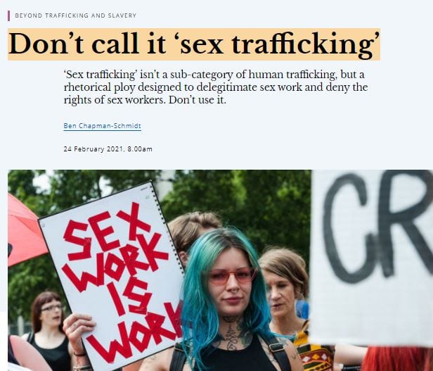 Don’t call it ‘sex trafficking’