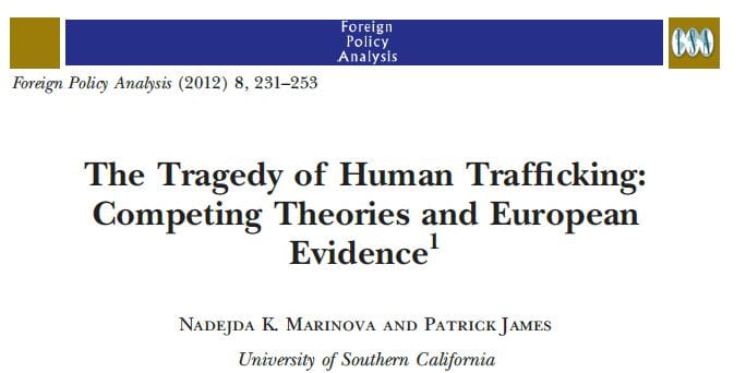 The Tragedy of Human Trafficking: Competing Theories and European Evidence