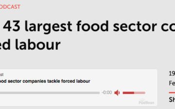 How the 43 largest food sector companies tackle forced labor