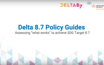 Delta 8.7 Policy Guides: Assessing “What Works” to Achieve SDG Target 8.7
