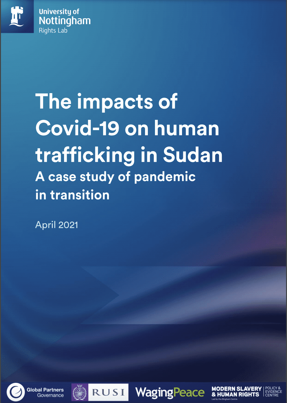 The impacts of Covid-19 on human trafficking in Sudan: A case study of pandemic in transition