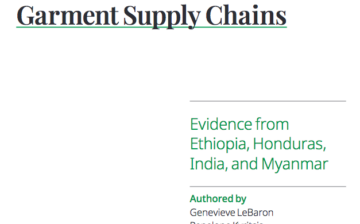 The Unequal Impacts of Covid-19 on Global Garment Supply Chains