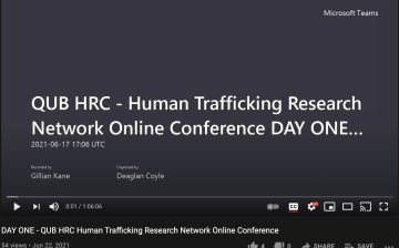 Human Trafficking Research Network Online Conference 2021