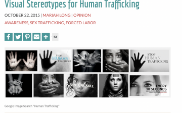 Visual Stereotypes for Human Trafficking