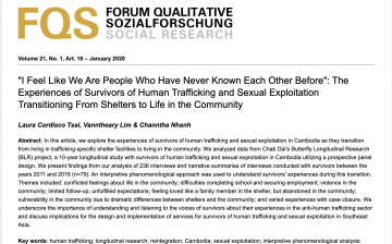 The Experiences of Survivors of Human Trafficking and Sexual Exploitation Transitioning From Shelters to Life in the Community