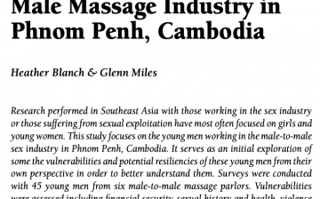 An Initial Exploration of Young Males in the Male-to-Male Massage Industry in Phnom Penh, Cambodia