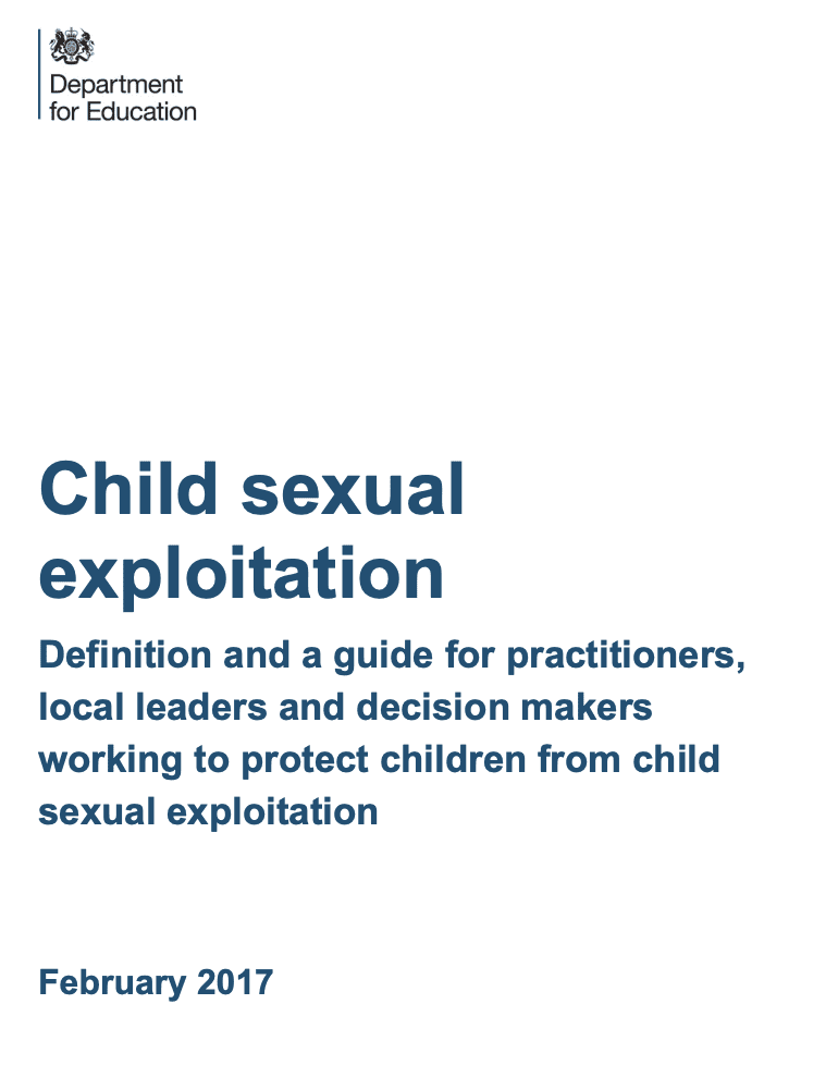 Child sexual exploitation: Definition and a guide for practitioners, local leaders and decision makers working to protect children from child sexual exploitation