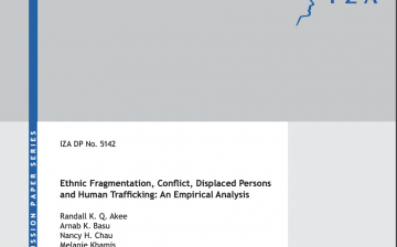 Ethnic Fragmentation, Conflict, Displaced Persons and Human Trafficking: An Empirical Analysis