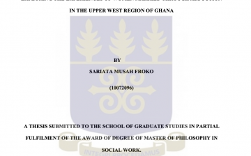 Exploring the Experiences of Women Married Through Abduction in the Upper West Region of Ghana
