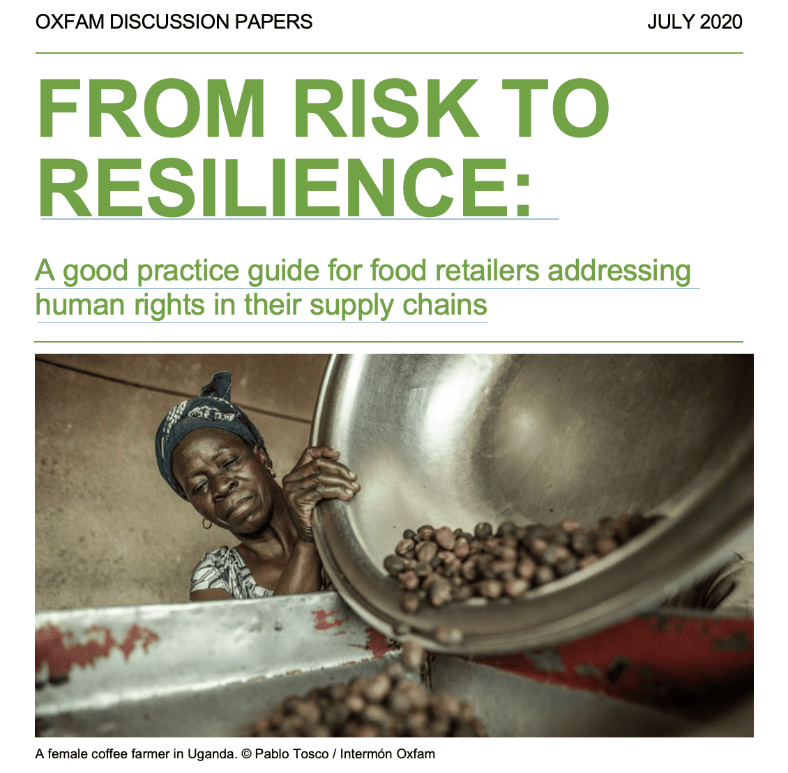 From Risk to Resilience: A good practice guide for food retailers addressing human rights in their supply chains