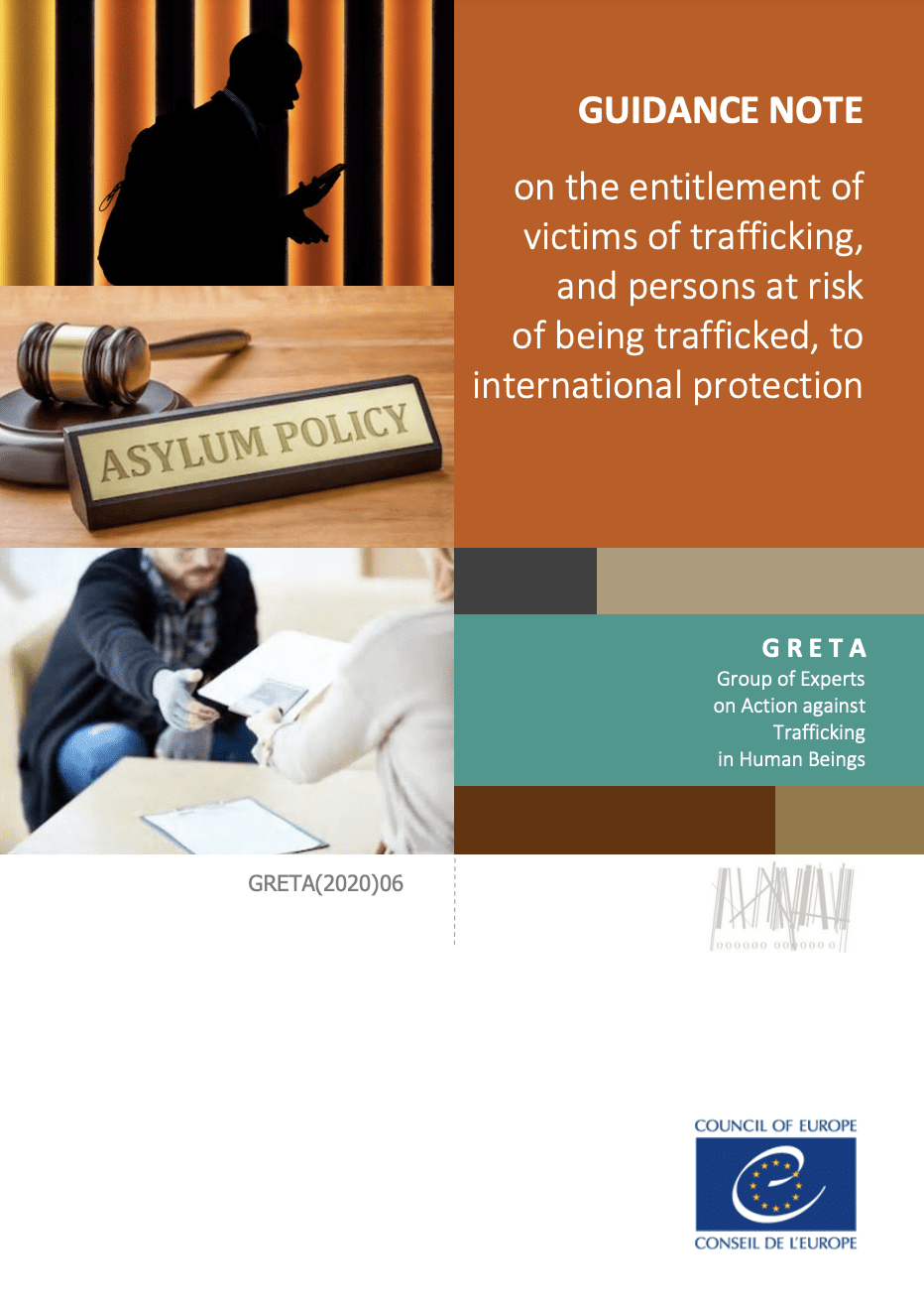 Guidance note on the entitlement of victims of trafficking, and persons at risk of being trafficked, to international protection