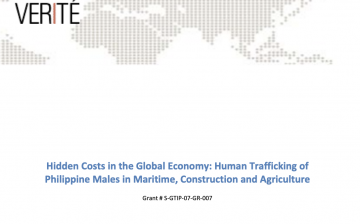 Hidden Costs in the Global Economy: Human Trafficking of Philippine Males in Maritime, Construction and Agriculture