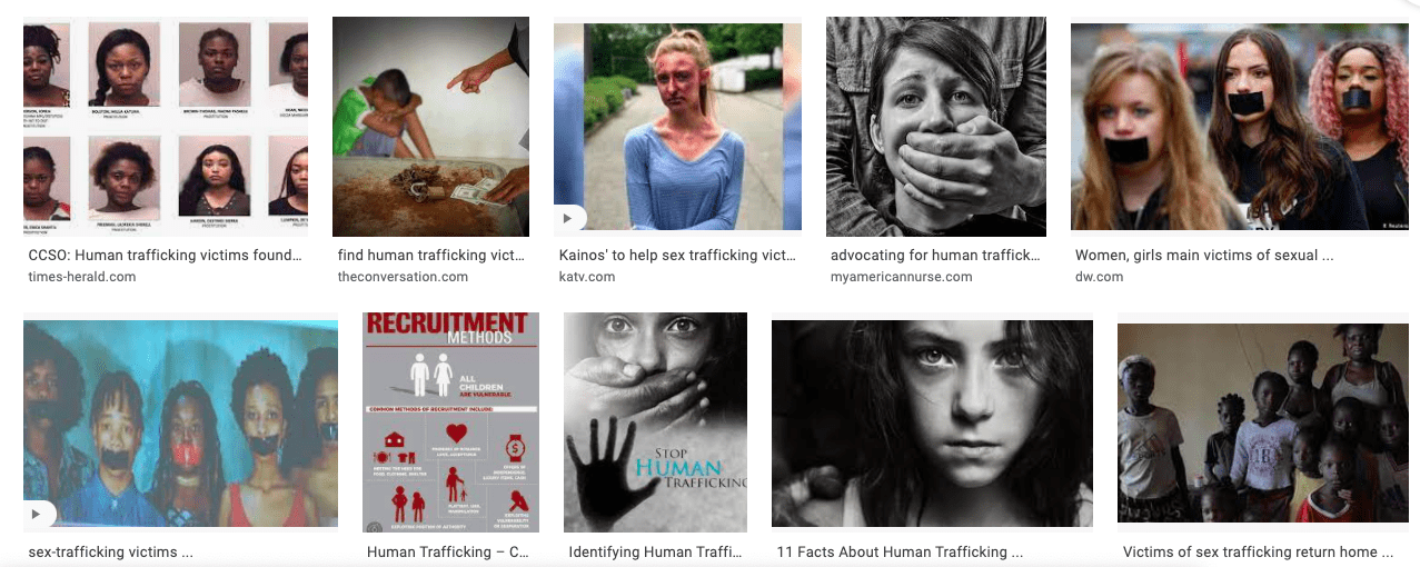 victims of human trafficking pictures