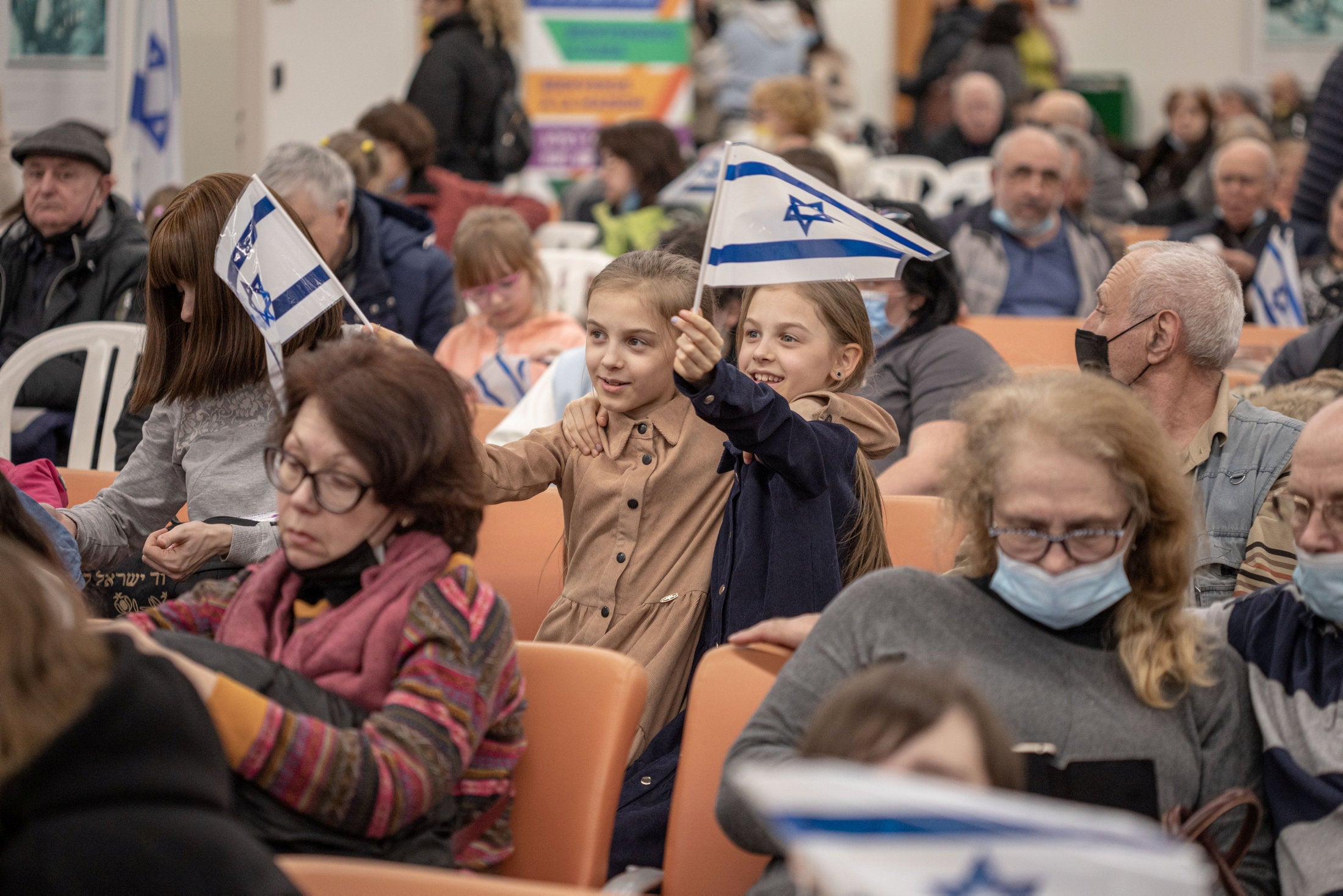 Refugees and immigrants from Ukraine at Ben-Gurion Airport, Israel