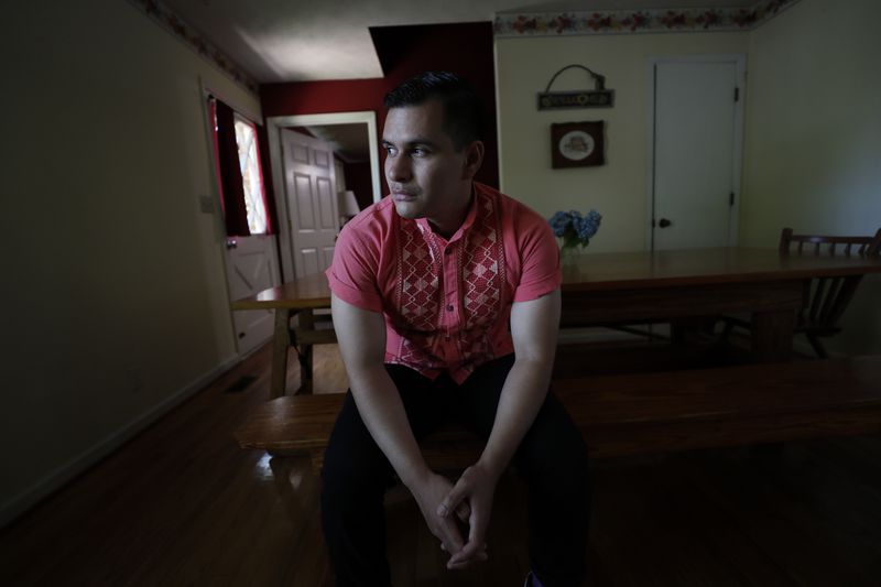 Heber Zapata is applying for an immigration benefit meant for trafficking victims. He says the promising job he moved nearly 2,000 miles to take was nothing like it had been described. (Miguel Martinez / miguel.martinezjimenez@ajc.com)
