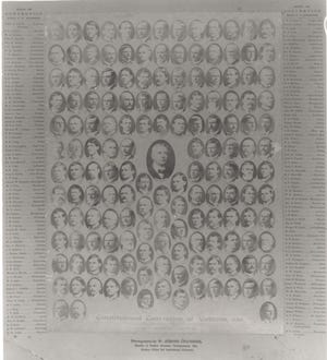 This print shows the delegates to the 1901 Alabama constitutional convention. The all-white convention, convened through fraud, approved a constitution that denied voting rights to most Black Alabamians and poor whites.