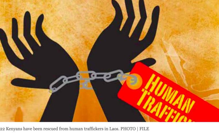 22 Kenyans rescued from human traffickers in Laos