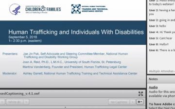 Human Trafficking and Individuals with Disabilities