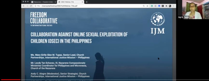 Collaboration Against Online Sexual Exploitation of Children (OSEC) in the Philippines
