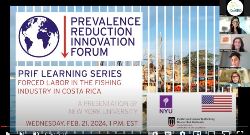 PRIF Learning Series- Forced Labor in the Fishing Industry in Costa Rica